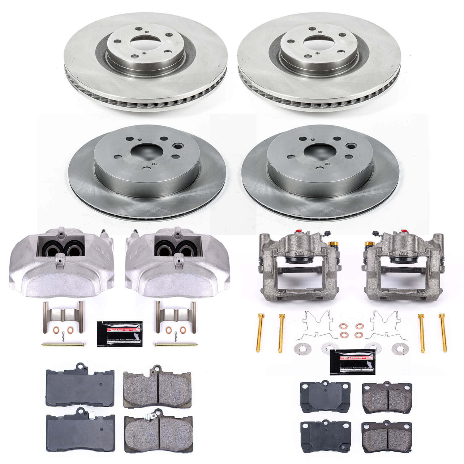 Power Stop KCOE5869 Autospecialty 1-Click OE Replacement Pad And Rotor Kit With Calipers for 2009-2011 Lexus GS350 product image