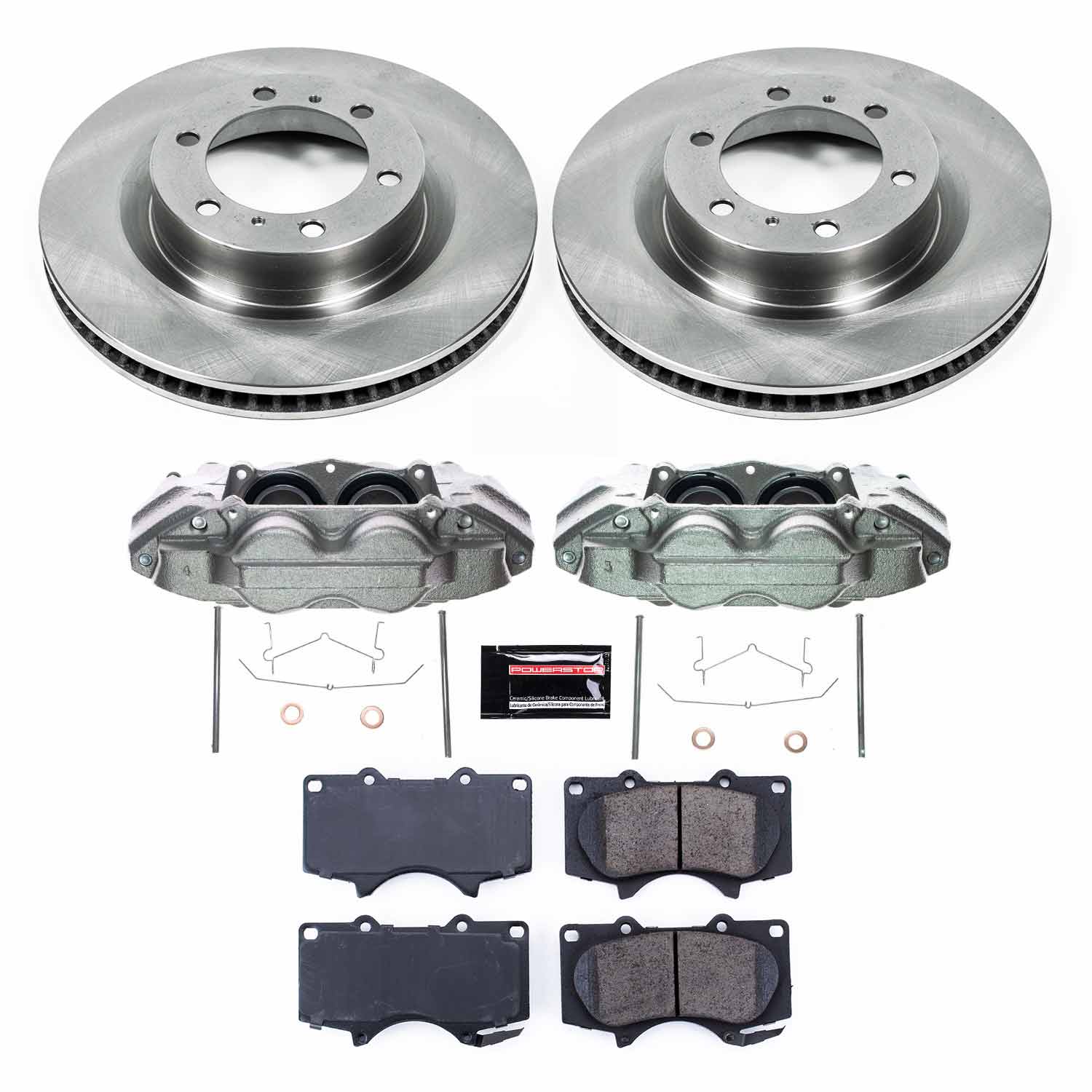 Power Stop KCOE5873A Front Autospecialty 1-Click OE Replacement Pad And Rotor Kit With Calipers for 2016-2023 Lexus GX460 product image