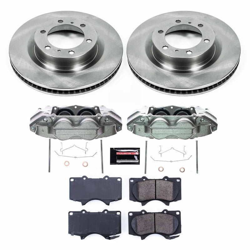 Power Stop KCOE5873A Front Autospecialty 1-Click OE Replacement Pad And Rotor Kit With Calipers for 2016-2023 Lexus GX460 product image