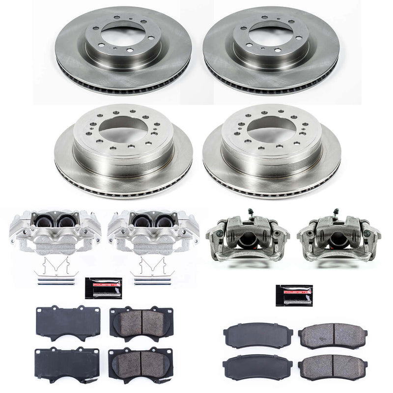 Power Stop KCOE5874 Autospecialty 1-Click Daily Driver Front And Rear Brake Kit for 2010-2015 Lexus GX460 product image