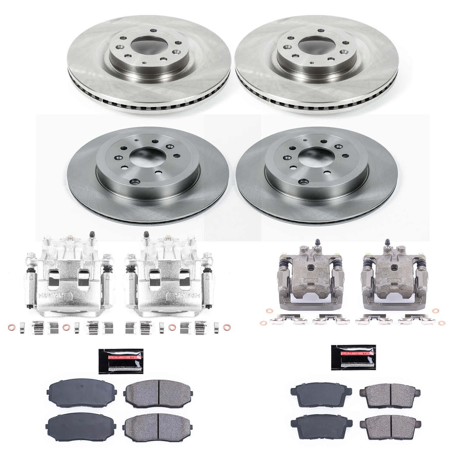 Power Stop KCOE5879A Autospecialty 1-Click OE Replacement Front And Rear Brake Kit With Calipers for 2011-2015 Mazda CX-9 product image