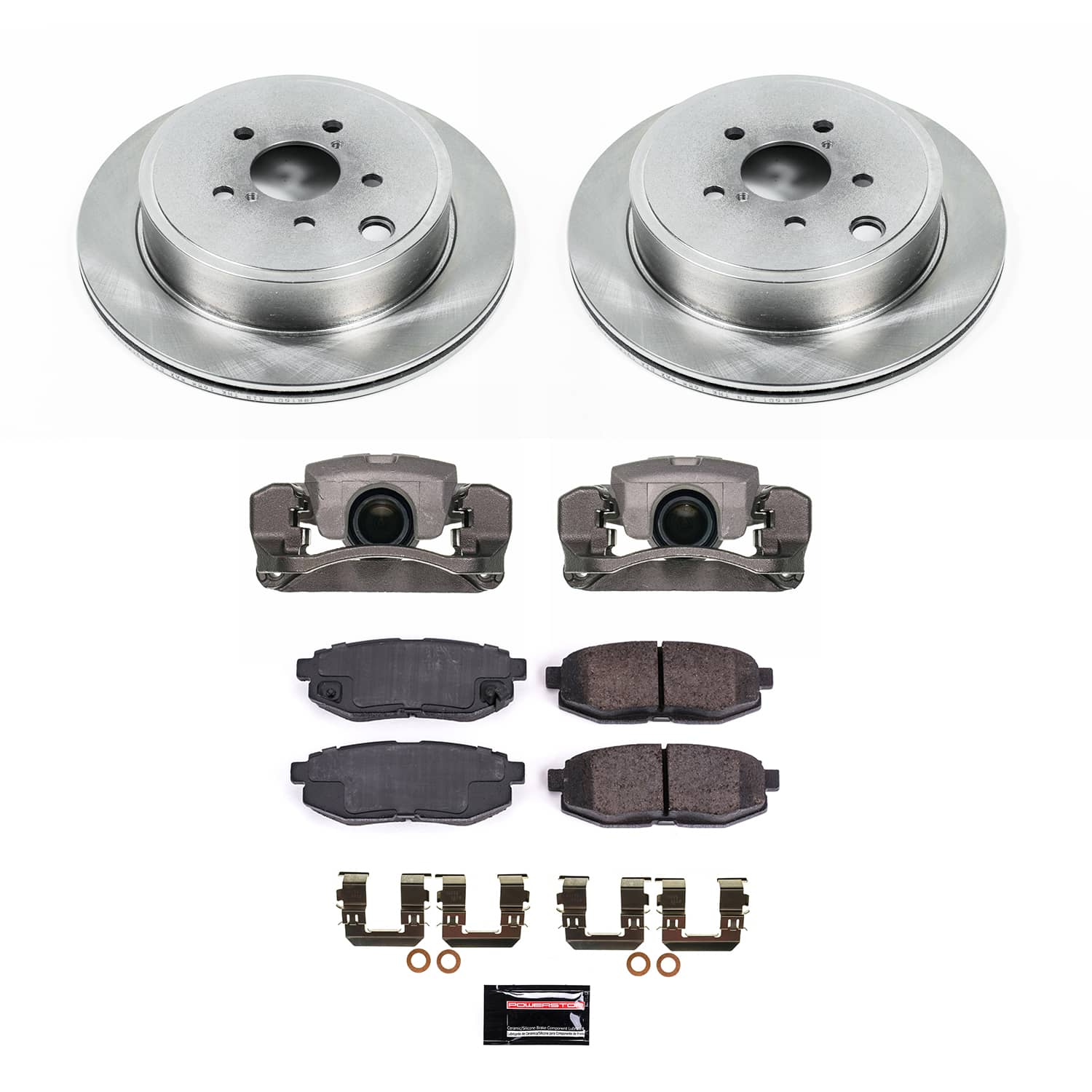 Power Stop KCOE5883A - Rear Autospecialty 1-Click OE Replacement Pad And Rotor Kit With Caliper vehicle fitment brake part