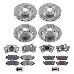Power Stop KCOE5895 Front And Rear Autospecialty 1-Click OE Replacement Pad And Rotor Kit With Calipers for 2004-2006 Suzuki Forenza product image
