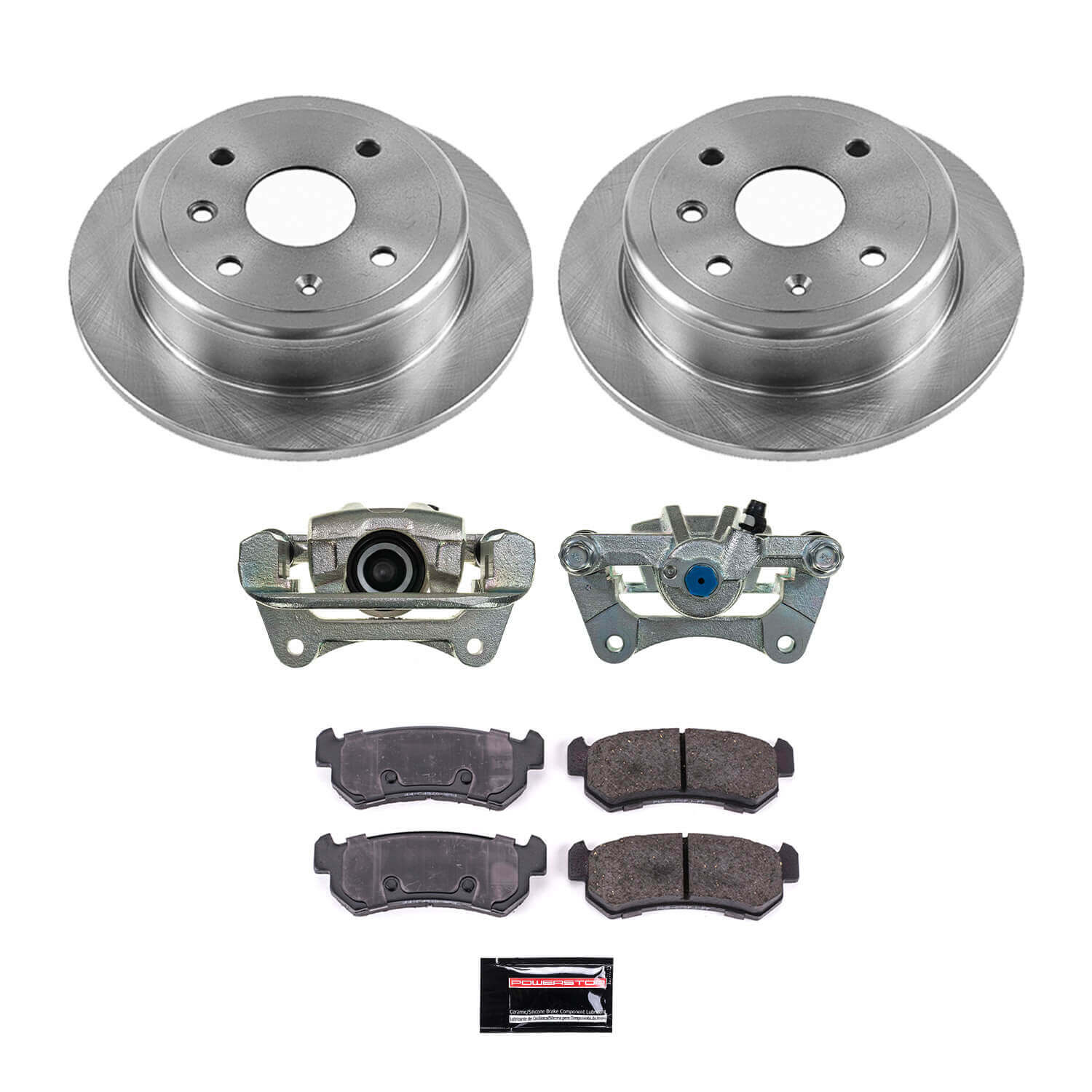 Power Stop KCOE5897 Rear Autospecialty 1-Click OE Replacement Pad And Rotor Kit With Calipers for 2004-2006 Suzuki Forenza product image