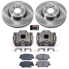Power Stop KCOE5926 Autospecialty 1-Click OE Replacement Front Brake Kit With Calipers for 2010-2012 Hyundai Santa Fe product image