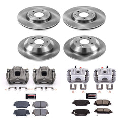 Power Stop KCOE5927 Autospecialty 1-Click OE Replacement Pad And Rotor Kit With Calipers for 2010-2012 Hyundai Santa Fe product image