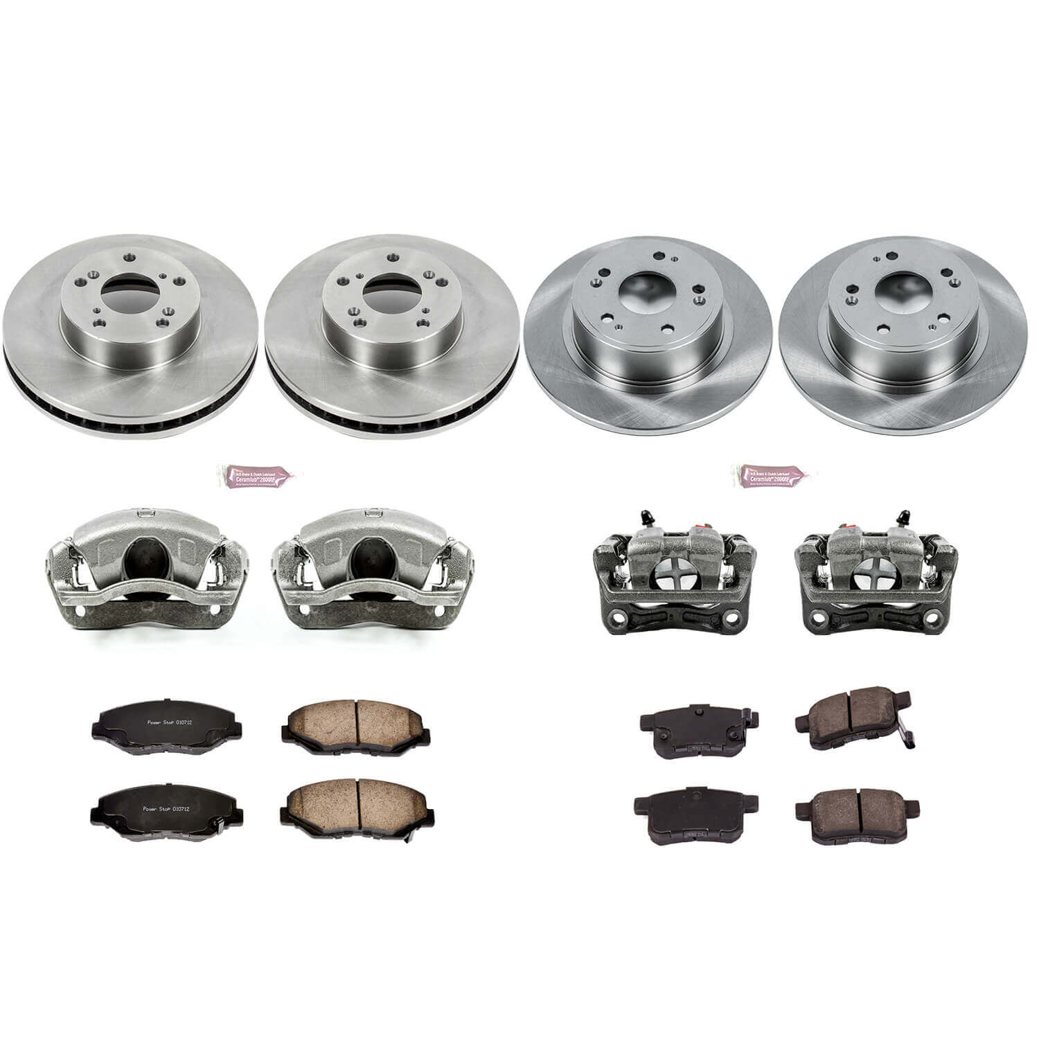 Power Stop KCOE5934 Autospecialty 1-Click Daily Driver Front And Rear Brake Kit for 2011-2012 Honda Accord LX, LX-P, LX-S, SE product image