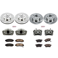 Power Stop KCOE5935 Autospecialty 1-Click Daily Driver Front And Rear Brake Kit for 2011 Honda Accord EX, EX-L Coupe (2 Door) product image