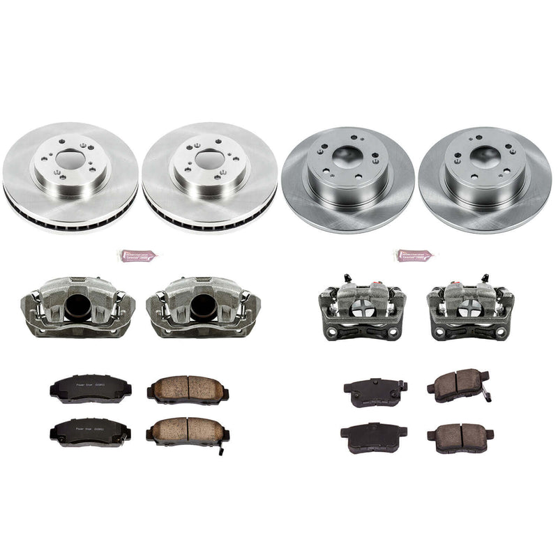 Power Stop KCOE5935 Autospecialty 1-Click Daily Driver Front And Rear Brake Kit for 2011 Honda Accord EX, EX-L Coupe (2 Door) product image