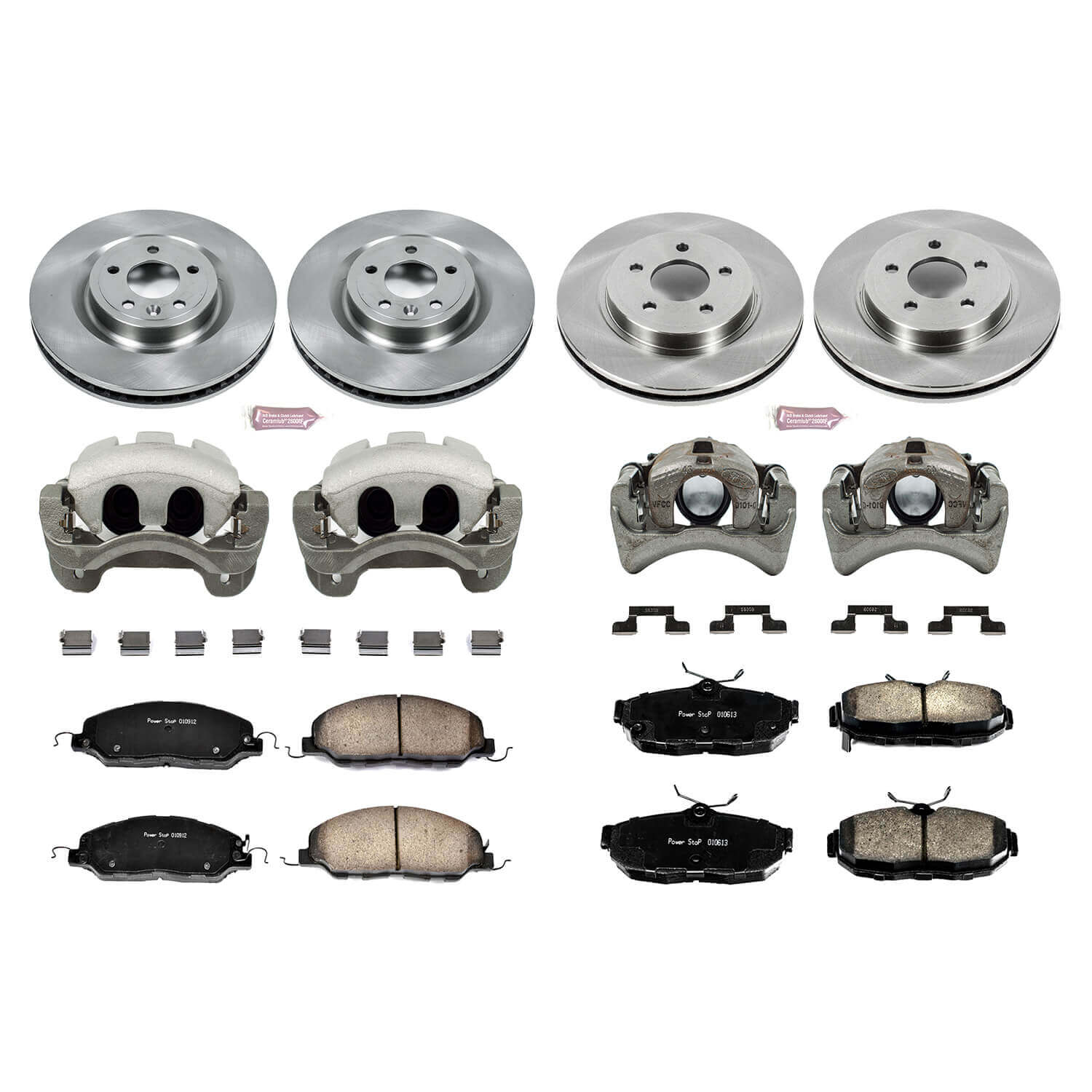 Power Stop KCOE5943 Autospecialty 1-Click Daily Driver Front And Rear Brake Kit for 2011-2014 Ford Mustang GT product image