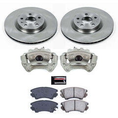 Power Stop KCOE5948 Autospecialty 1-Click OE Replacement Front Brake Kit With Calipers for 2011-2017 Chevrolet Caprice product image