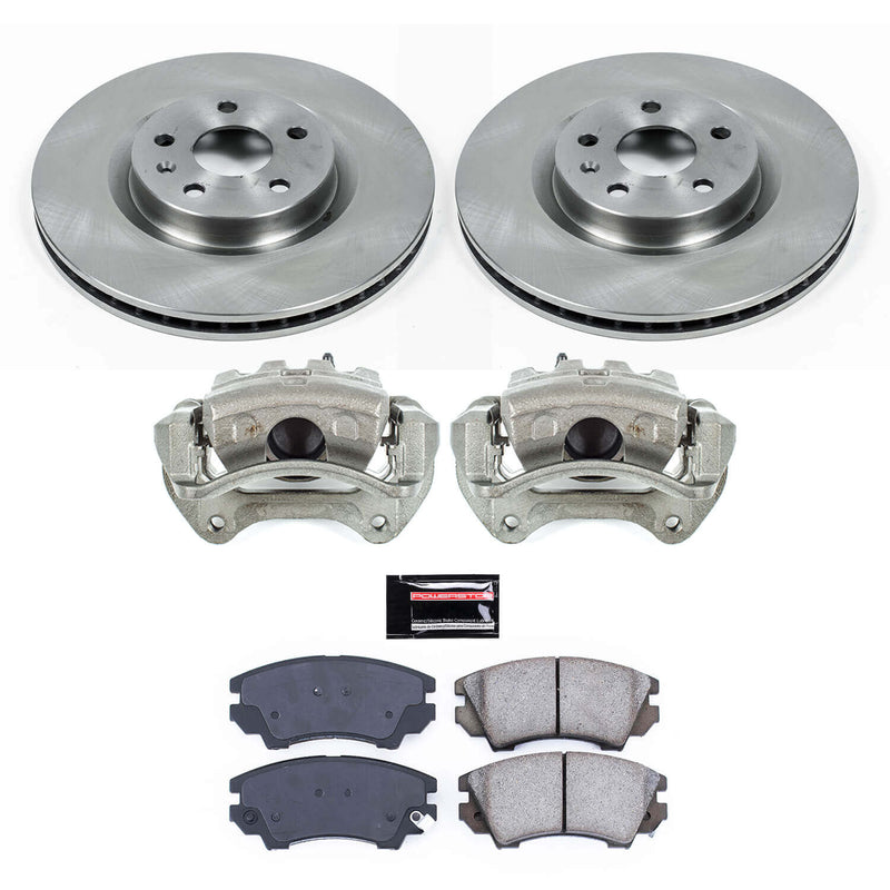 Power Stop KCOE5948 Autospecialty 1-Click OE Replacement Front Brake Kit With Calipers for 2011-2017 Chevrolet Caprice product image