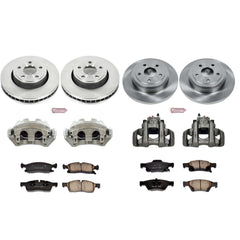 Power Stop KCOE5952 Autospecialty 1-Click Daily Driver Front And Rear Brake Kit for 2011-2017 Dodge Durango product image