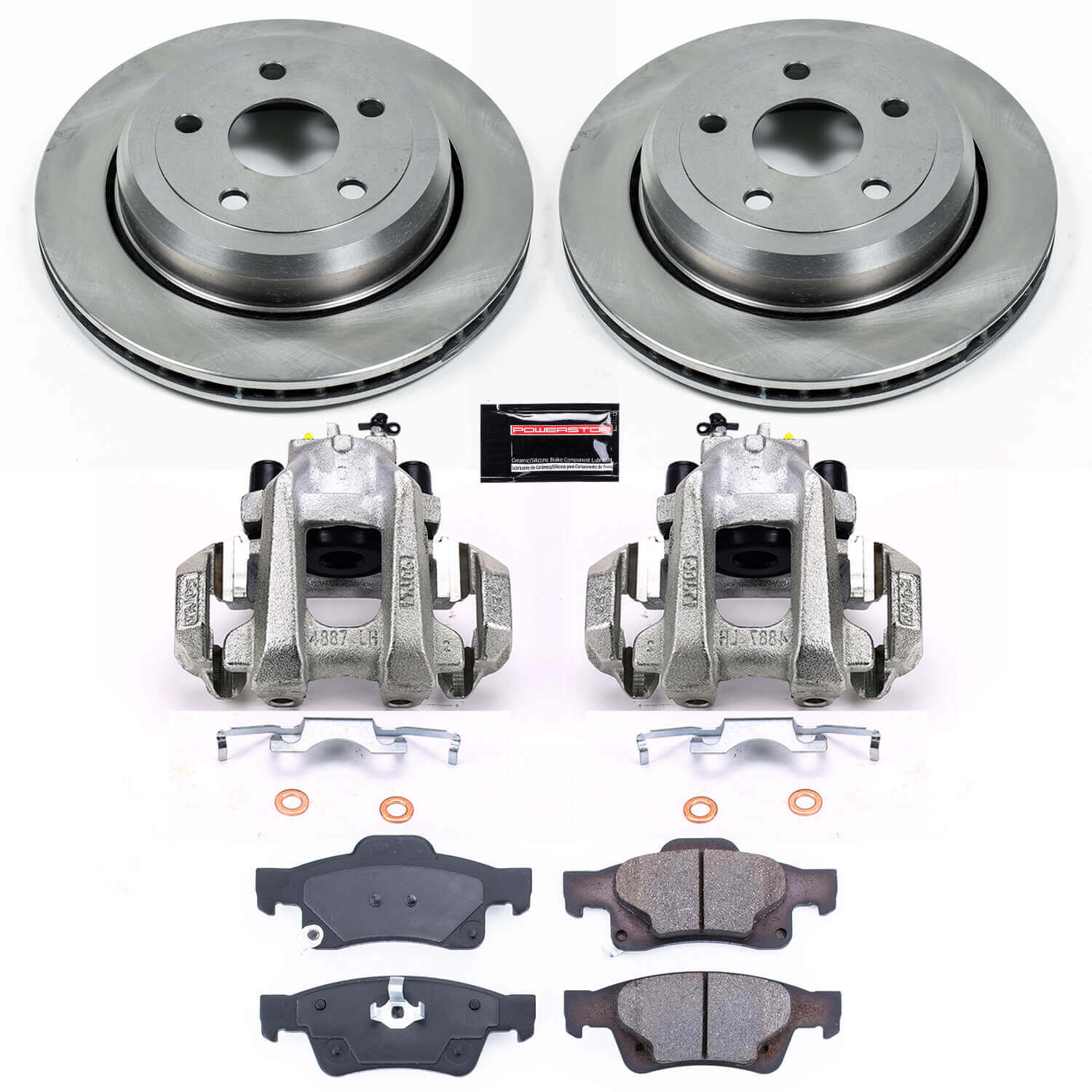 Power Stop KCOE5953 Autospecialty 1-Click OE Replacement Rear Brake Kit With Calipers for 2011-2017 Dodge Durango product image