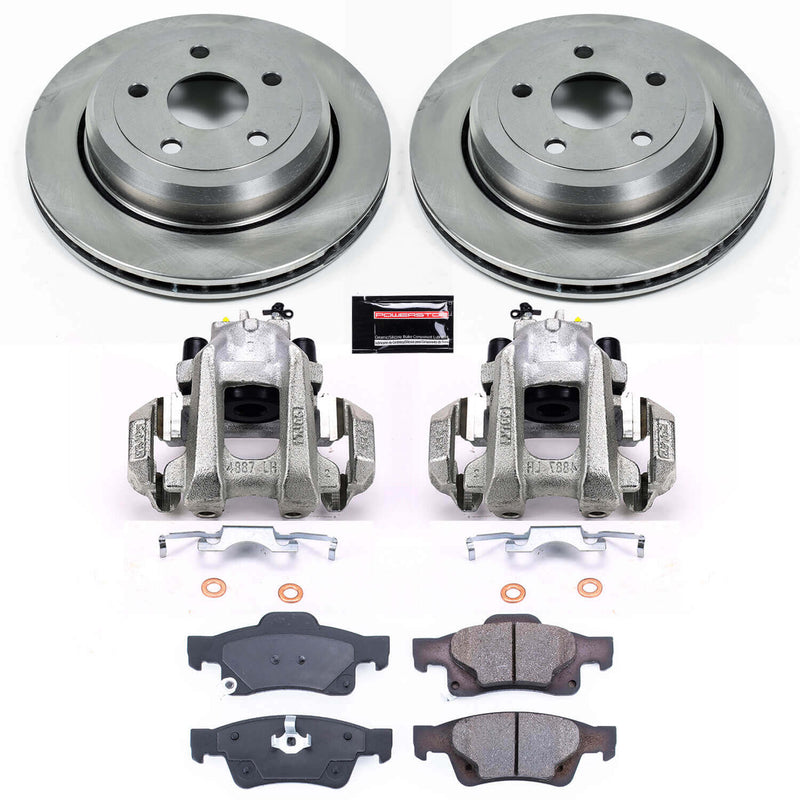 Power Stop KCOE5953 Autospecialty 1-Click OE Replacement Rear Brake Kit With Calipers for 2011-2017 Dodge Durango product image