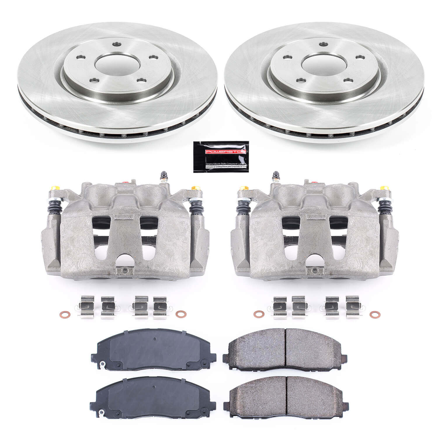 Power Stop KCOE5959A Autospecialty 1-Click OE Replacement Front Brake Kit With Calipers for 2012-2020 Dodge Journey product image