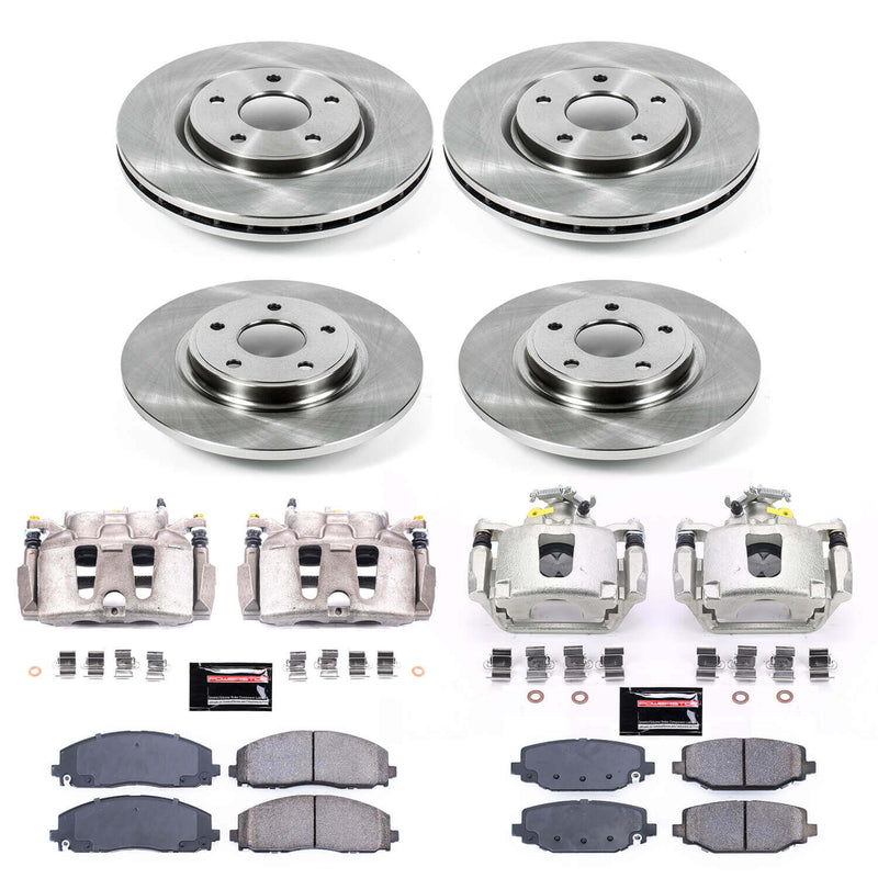 Power Stop KCOE5960 Autospecialty 1-Click OE Replacement Front And Rear Brake Kit With Calipers for 2012-2016 Chrysler Town & Country product image