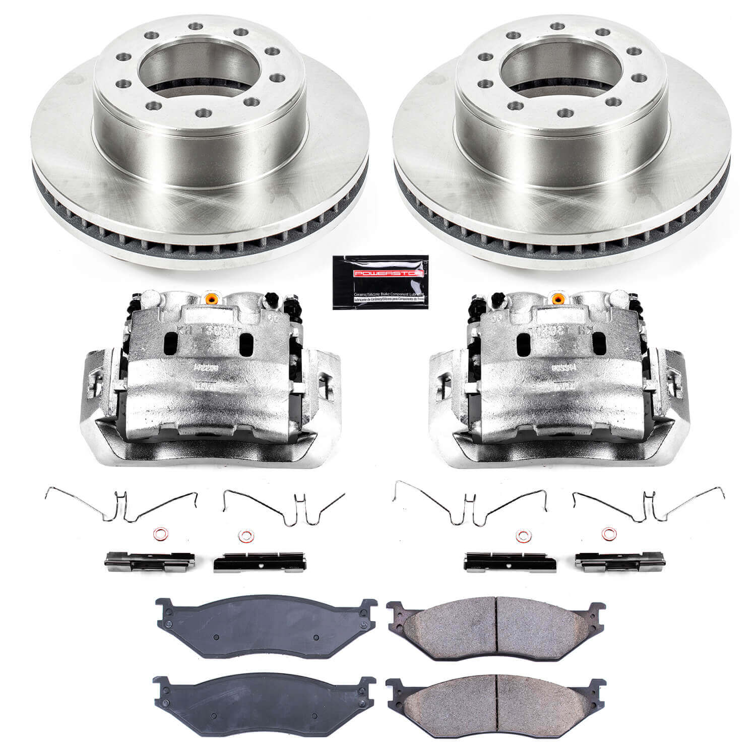 Power Stop KCOE5965 Autospecialty 1-Click OE Replacement Front And Rear Brake Kit With Calipers for 2005-2009 Ford F-450 Super Duty product image