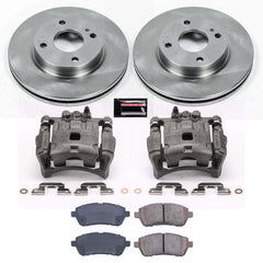Power Stop KCOE5969 Autospecialty 1-Click OE Replacement Front Brake Kit With Calipers for 2011-2013 Ford Fiesta product image