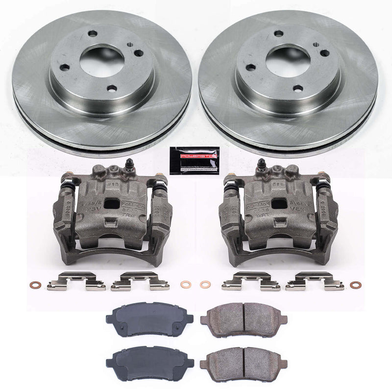 Power Stop KCOE5969 Autospecialty 1-Click OE Replacement Front Brake Kit With Calipers for 2011-2013 Ford Fiesta product image