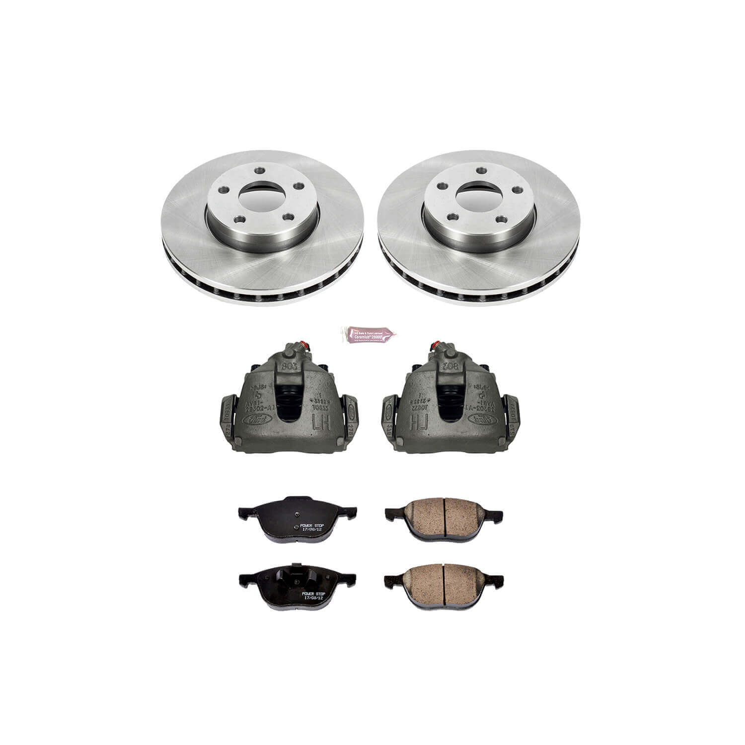 Power Stop KCOE5976A Autospecialty 1-Click Daily Driver Front Brake Kit for 2013-2016 Ford C-Max Hybrid SE, Hybrid SEL product image
