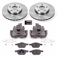 Power Stop KCOE5976B Autospecialty 1-Click OE Replacement Front Brake Kit With Calipers for 2012-2013 Volvo C30 product image