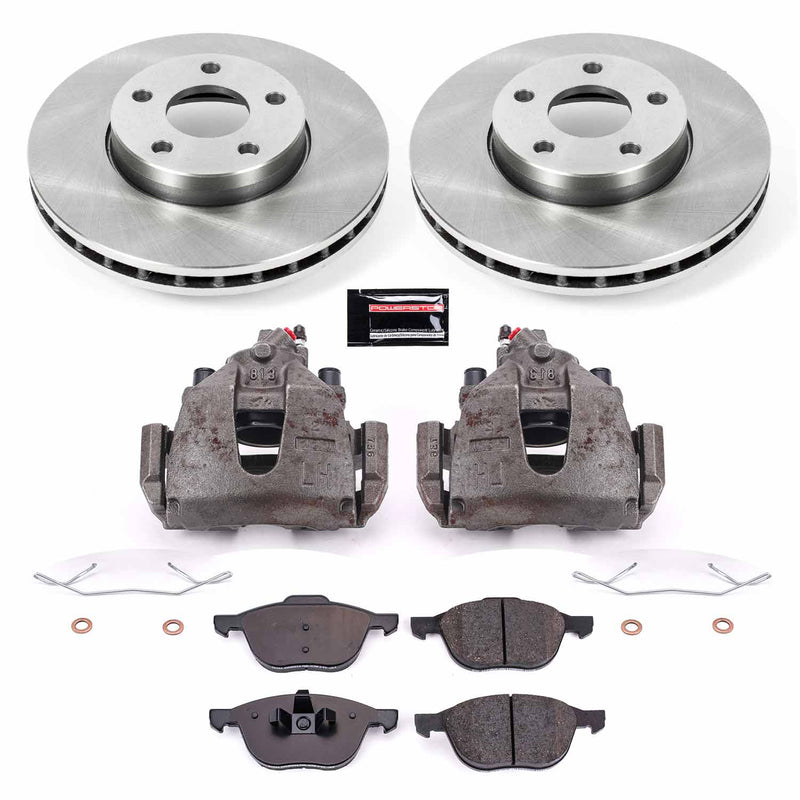 Power Stop KCOE5976B Autospecialty 1-Click OE Replacement Front Brake Kit With Calipers for 2012-2013 Volvo C30 product image