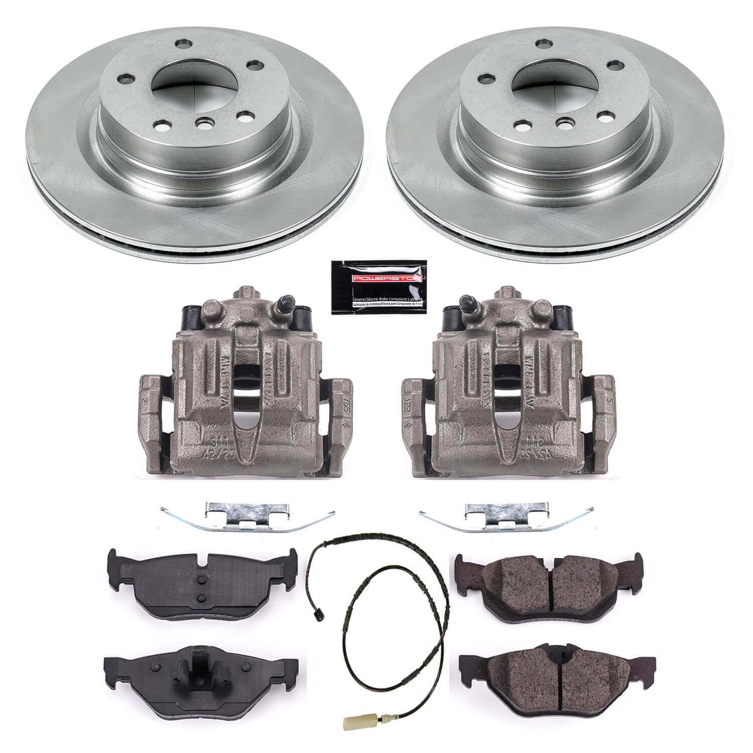 Power Stop KCOE5981 Autospecialty 1-Click OE Replacement Rear Brake Kit With Calipers for 2011 BMW 328I Coupe (2 Door), Sedan (4 Door) product image
