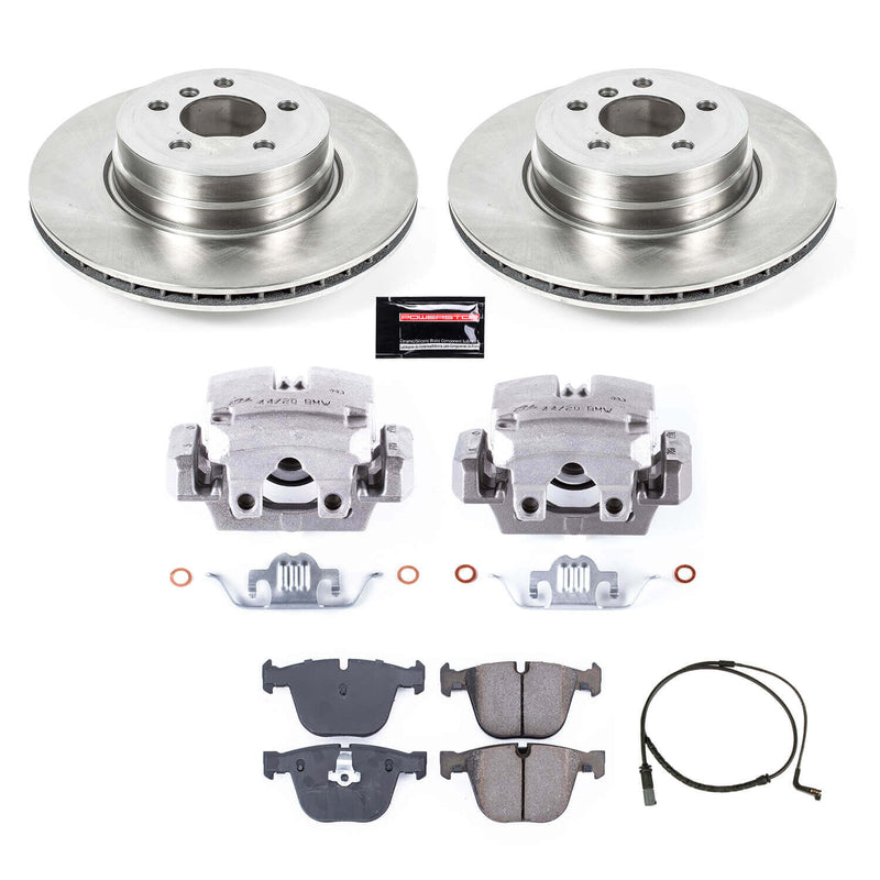 Power Stop KCOE5985 Rear Autospecialty 1-Click OE Replacement Pad And Rotor Kit With Calipers for 2008 BMW X6 XDRIVE50I, XDRIVE35I product image