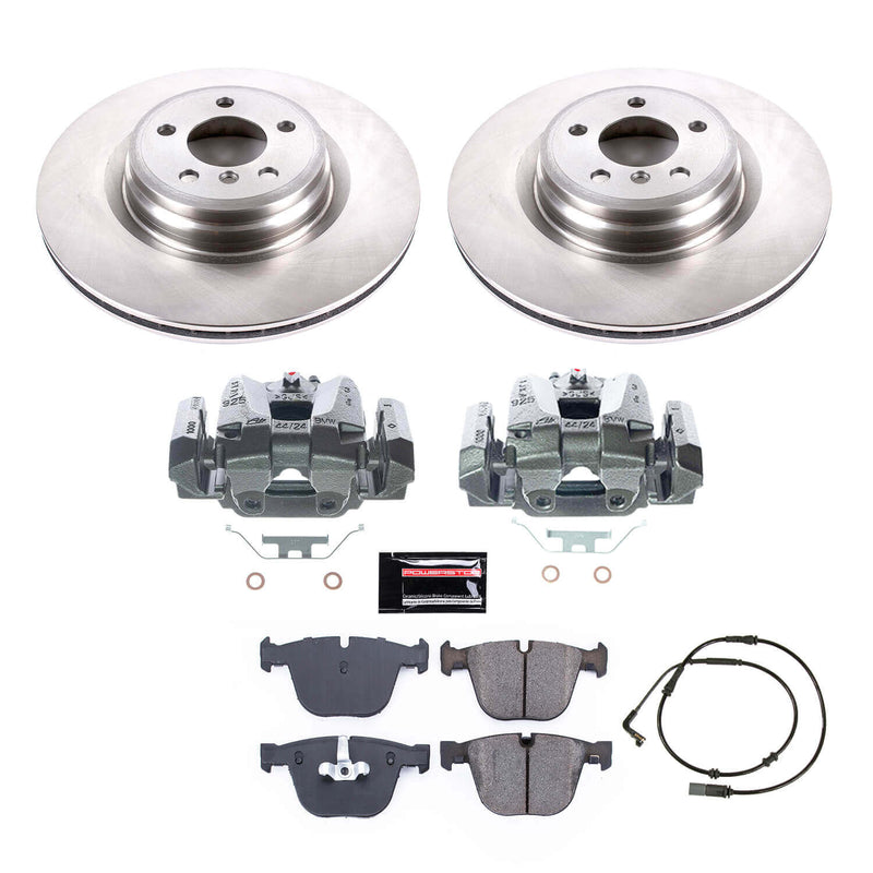 Power Stop KCOE6014 Rear Autospecialty 1-Click OE Replacement Pad And Rotor Kit With Calipers for 2009 BMW 750I product image