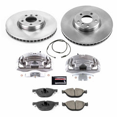Power Stop KCOE6026 Front Autospecialty 1-Click OE Replacement Pad And Rotor Kit With Calipers for 2010-2017 BMW 535I GT product image