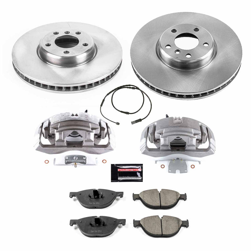 Power Stop KCOE6026 Front Autospecialty 1-Click OE Replacement Pad And Rotor Kit With Calipers for 2010-2017 BMW 535I GT product image
