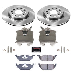 Power Stop KCOE6041 Autospecialty 1-Click OE Replacement Pad And Rotor Kit With Calipers for 2011 Volkswagen Jetta Base, S Rear Drum product image