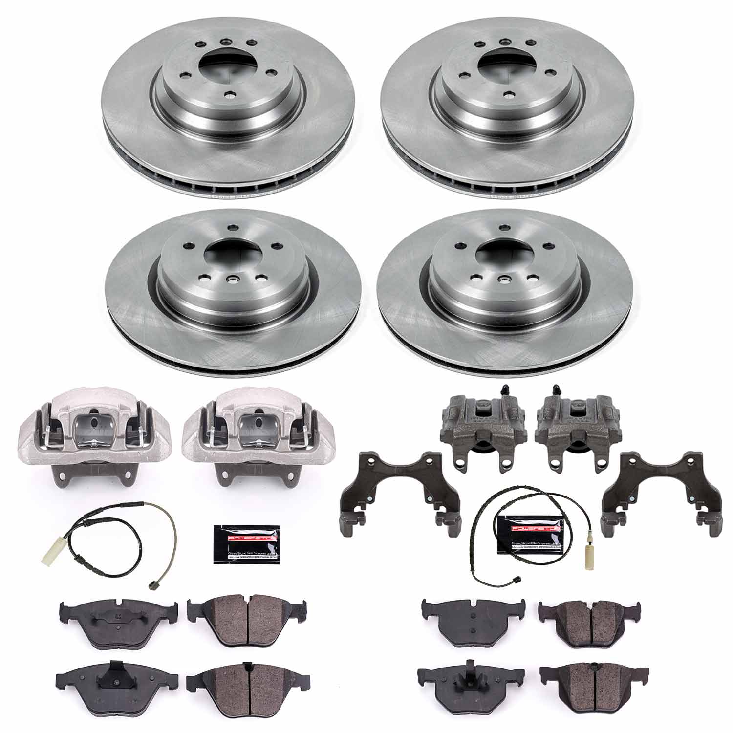 Power Stop KCOE6057 Autospecialty 1-Click Daily Driver Front And Rear Brake Kit for 2011 BMW 335D product image