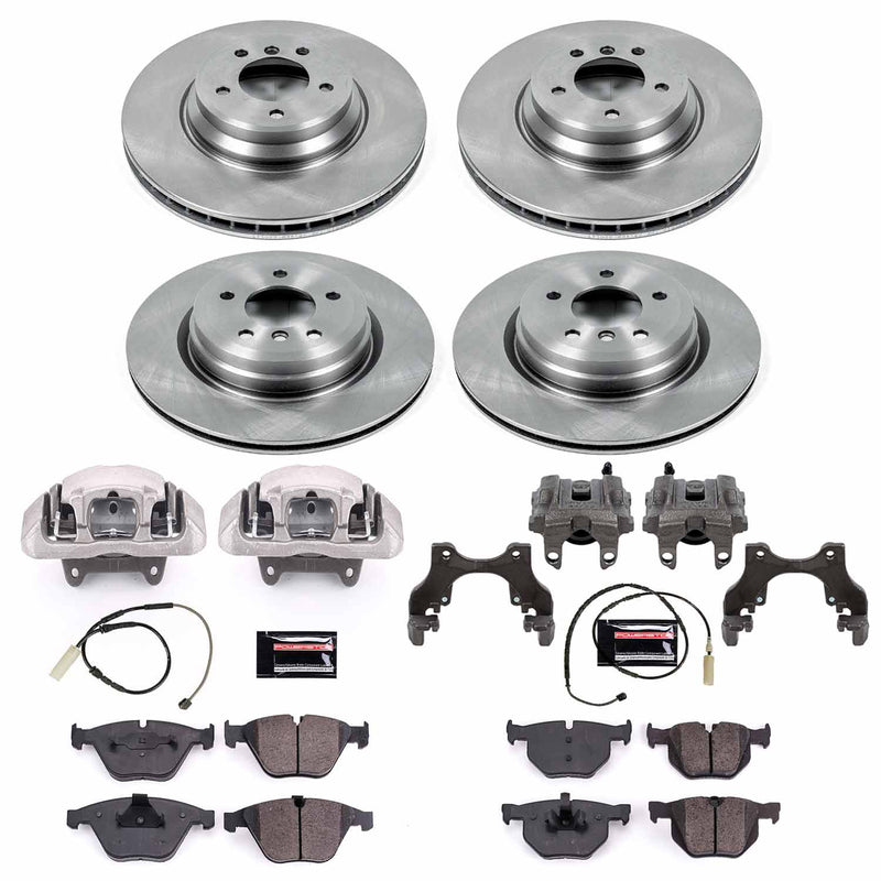 Power Stop KCOE6057 Autospecialty 1-Click Daily Driver Front And Rear Brake Kit for 2011 BMW 335D product image