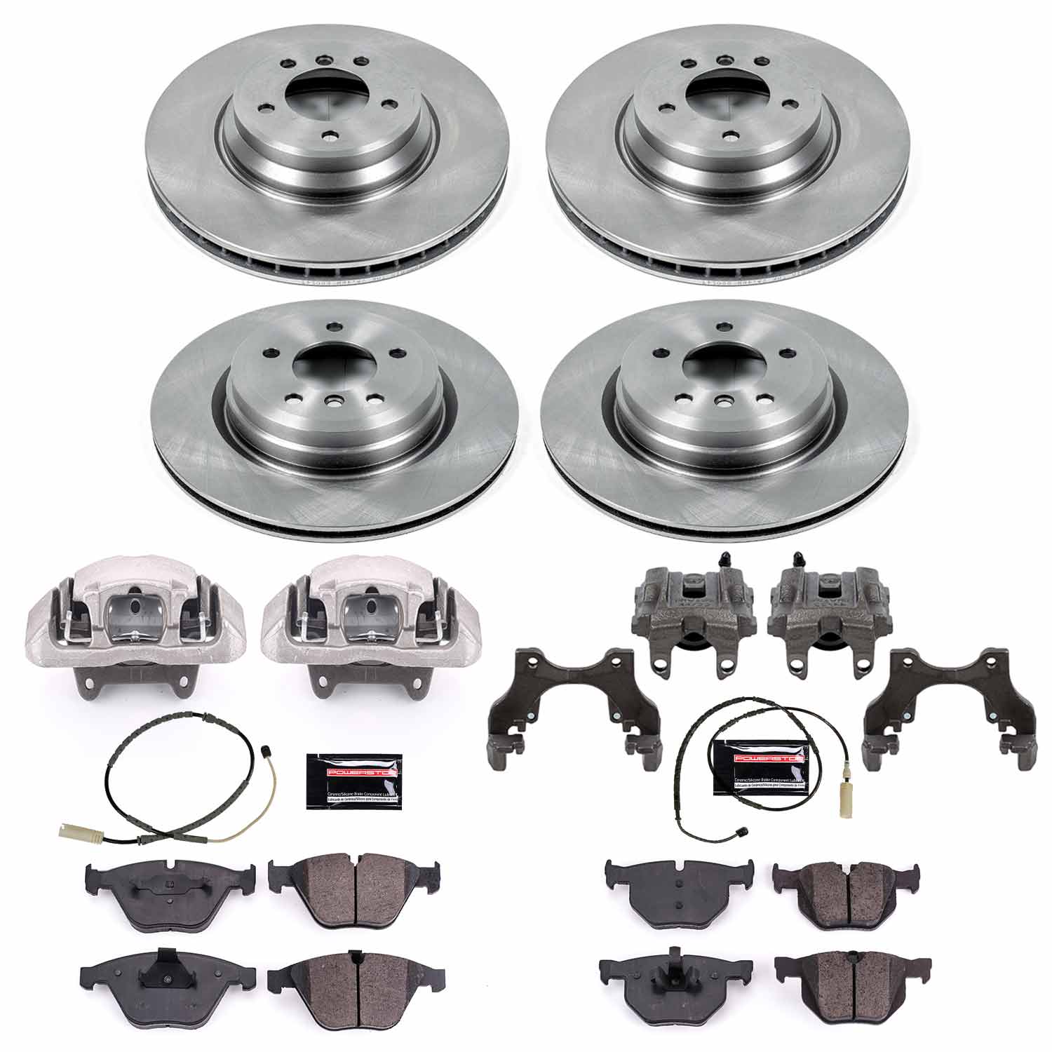 Power Stop KCOE6059 Autospecialty 1-Click Daily Driver Front And Rear Brake Kit for 2011-2012 BMW 335I Xdrive product image