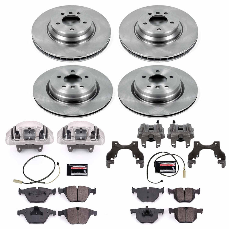 Power Stop KCOE6059 Autospecialty 1-Click Daily Driver Front And Rear Brake Kit for 2011-2012 BMW 335I Xdrive product image