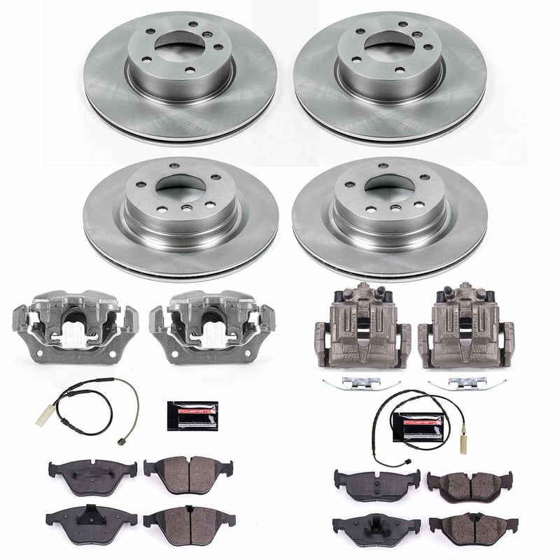 Power Stop KCOE6072 Autospecialty 1-Click OE Replacement Front And Rear Brake Kit With Calipers for 2011 BMW 328I Coupe (2 Door), Sedan (4 Door) product image