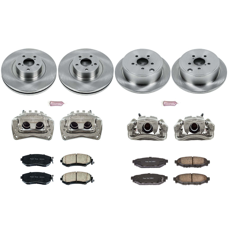 Power Stop KCOE6083 Autospecialty 1-Click Daily Driver Front And Rear Brake Kit for 2011-2013 Subaru Forester product image