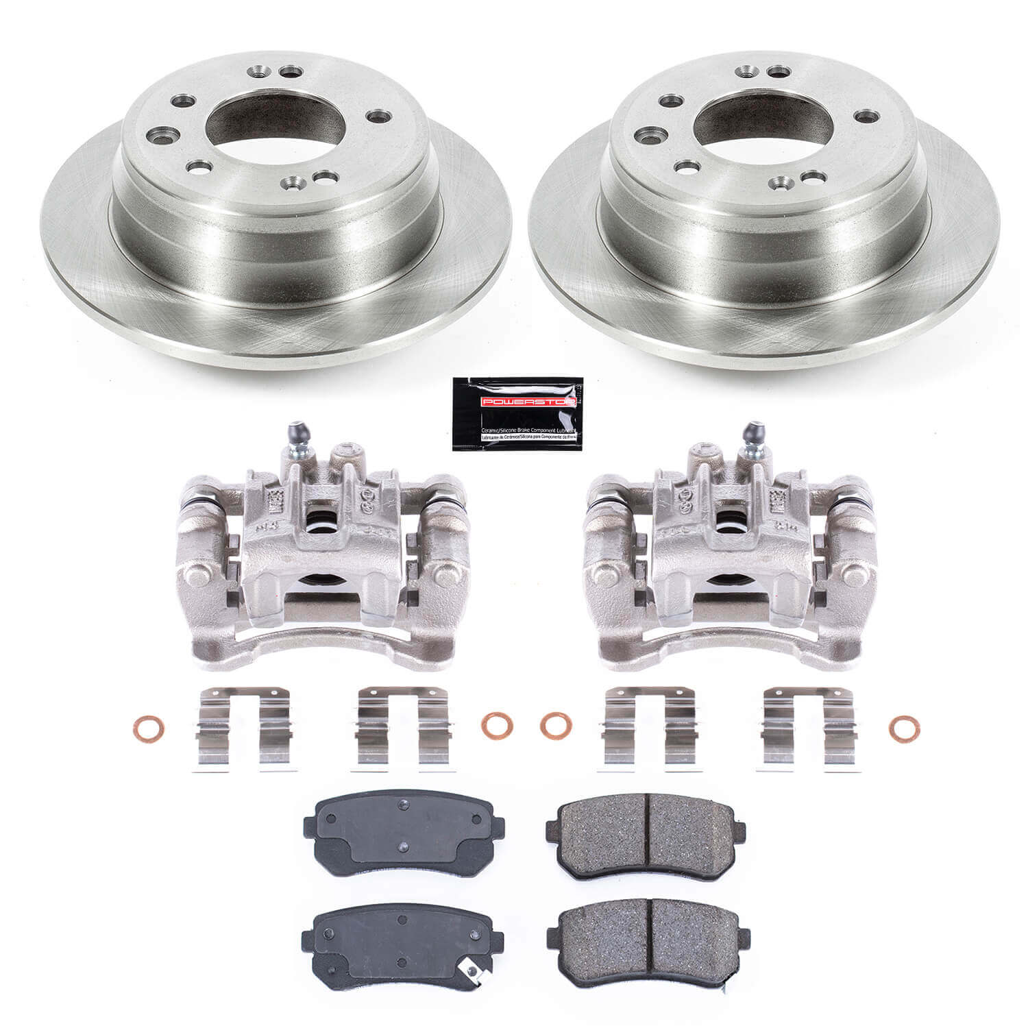 Power Stop KCOE6093A Autospecialty 1-Click OE Replacement Pad And Rotor Kit With Calipers for 2010-2015 Hyundai Tucson Front Wheel Drive product image