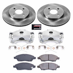 Power Stop KCOE6096 Autospecialty 1-Click OE Replacement Pad And Rotor Kit With Calipers for 2012 Nissan Versa product image