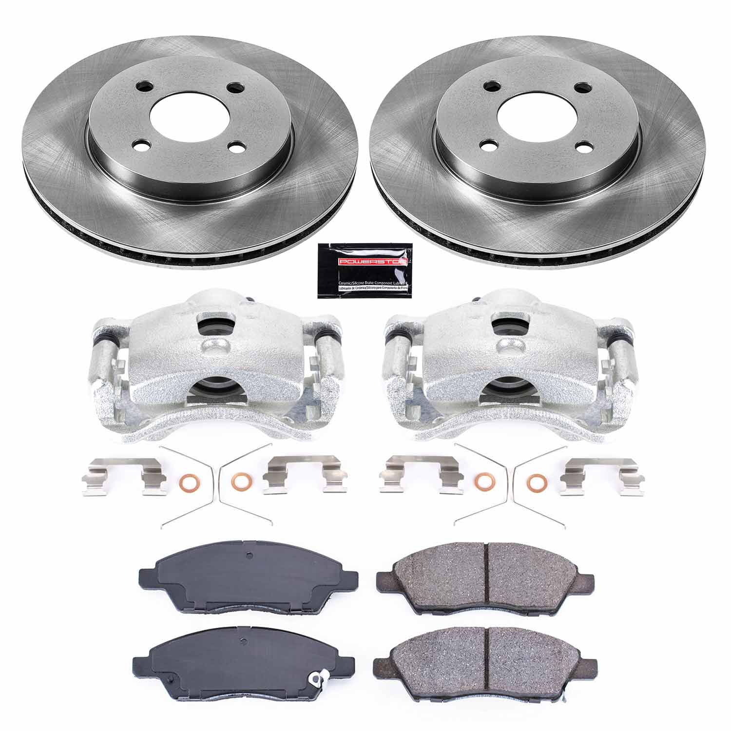Power Stop KCOE6096A Autospecialty 1-Click OE Replacement Pad And Rotor Kit With Calipers for 2012 Nissan Versa product image