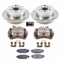 Power Stop KCOE6107 Rear Autospecialty 1-Click OE Replacement Pad And Rotor Kit With Calipers for 2014-2018 Subaru Forester product image