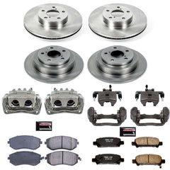 Power Stop KCOE6109 Autospecialty 1-Click OE Replacement Front And Rear Brake Kit With Calipers for 2002-2003 Subaru Impreza RS product image