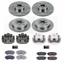 Power Stop KCOE6164 Autospecialty 1-Click OE Replacement Front And Rear Brake Kit With Calipers for 2013-2016 Scion FR-S product image