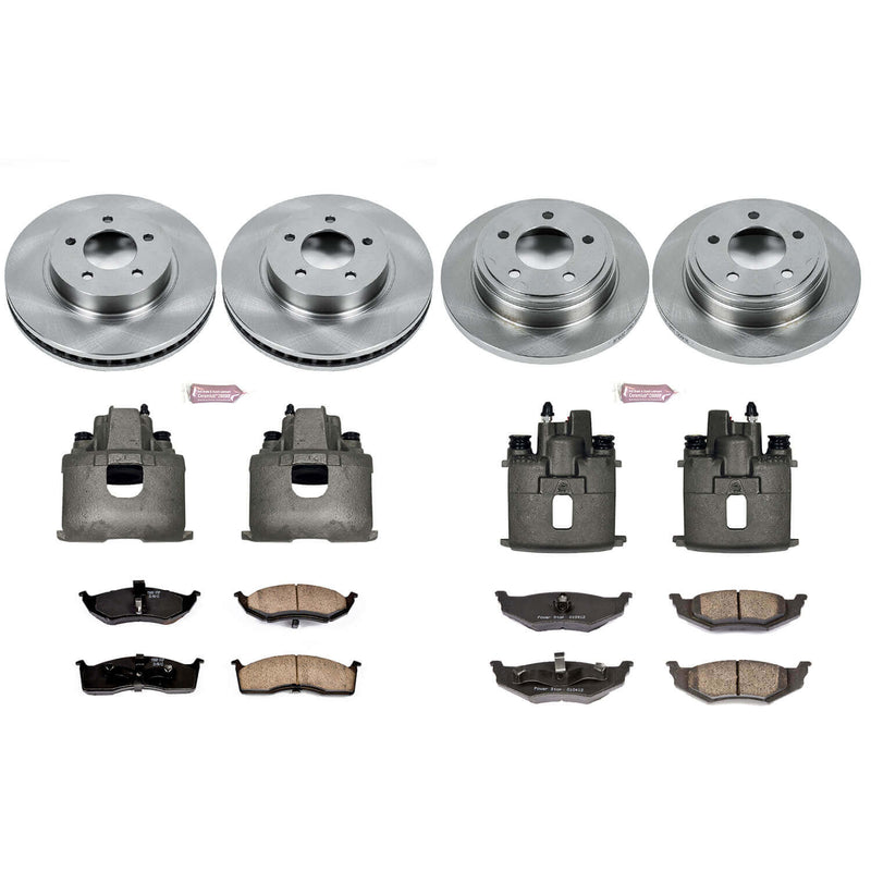 Power Stop KCOE6177 Autospecialty 1-Click Daily Driver Front And Rear Brake Kit for 1998-2004 Chrysler Concorde product image