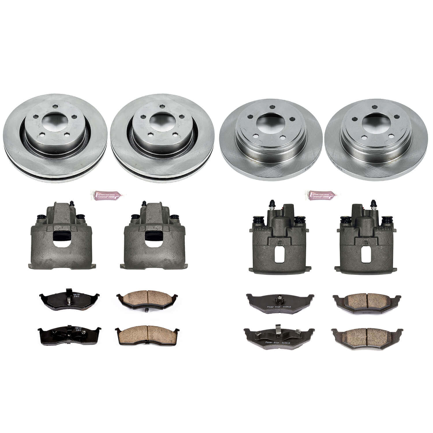 Power Stop KCOE6178 Autospecialty 1-Click Daily Driver Front And Rear Brake Kit for 2000-2004 Chrysler Concorde product image