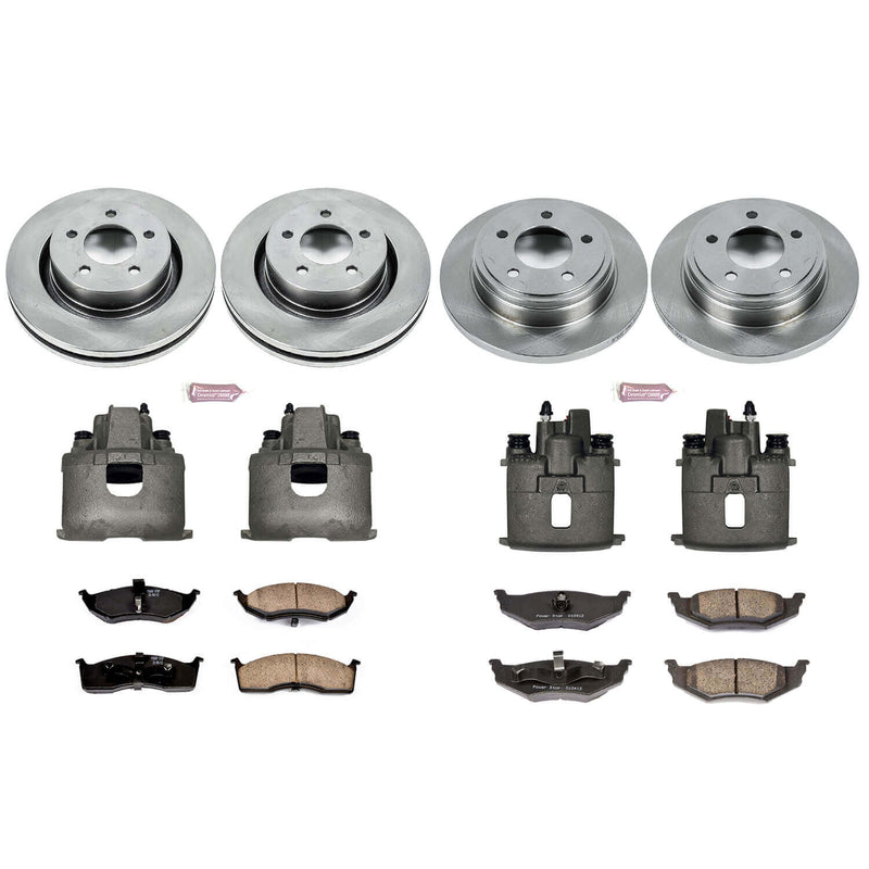 Power Stop KCOE6178 Autospecialty 1-Click Daily Driver Front And Rear Brake Kit for 2000-2004 Chrysler Concorde product image