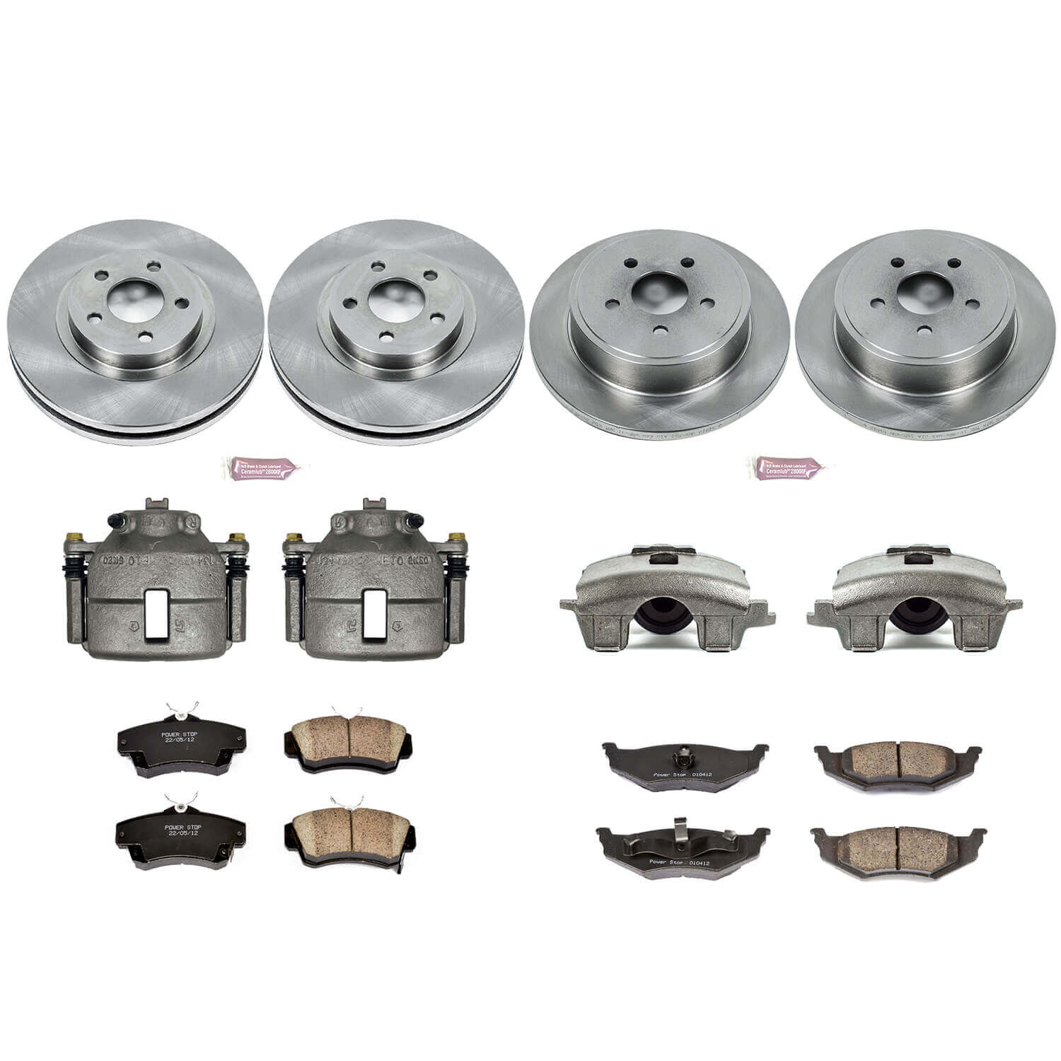 Power Stop KCOE6180 Autospecialty 1-Click Daily Driver Front And Rear Brake Kit for 2010 Chrysler Pt Cruiser product image