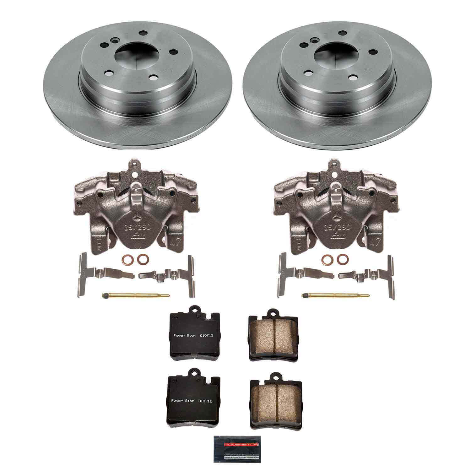 Power Stop KCOE620 Rear Autospecialty 1-Click OE Replacement Pad And Rotor Kit With Calipers for 2006-2008 Mercedes-Benz SLK280 product image